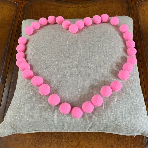 LEVTEX Pompom Heart Accent Pillow - Picture 3 of 7
